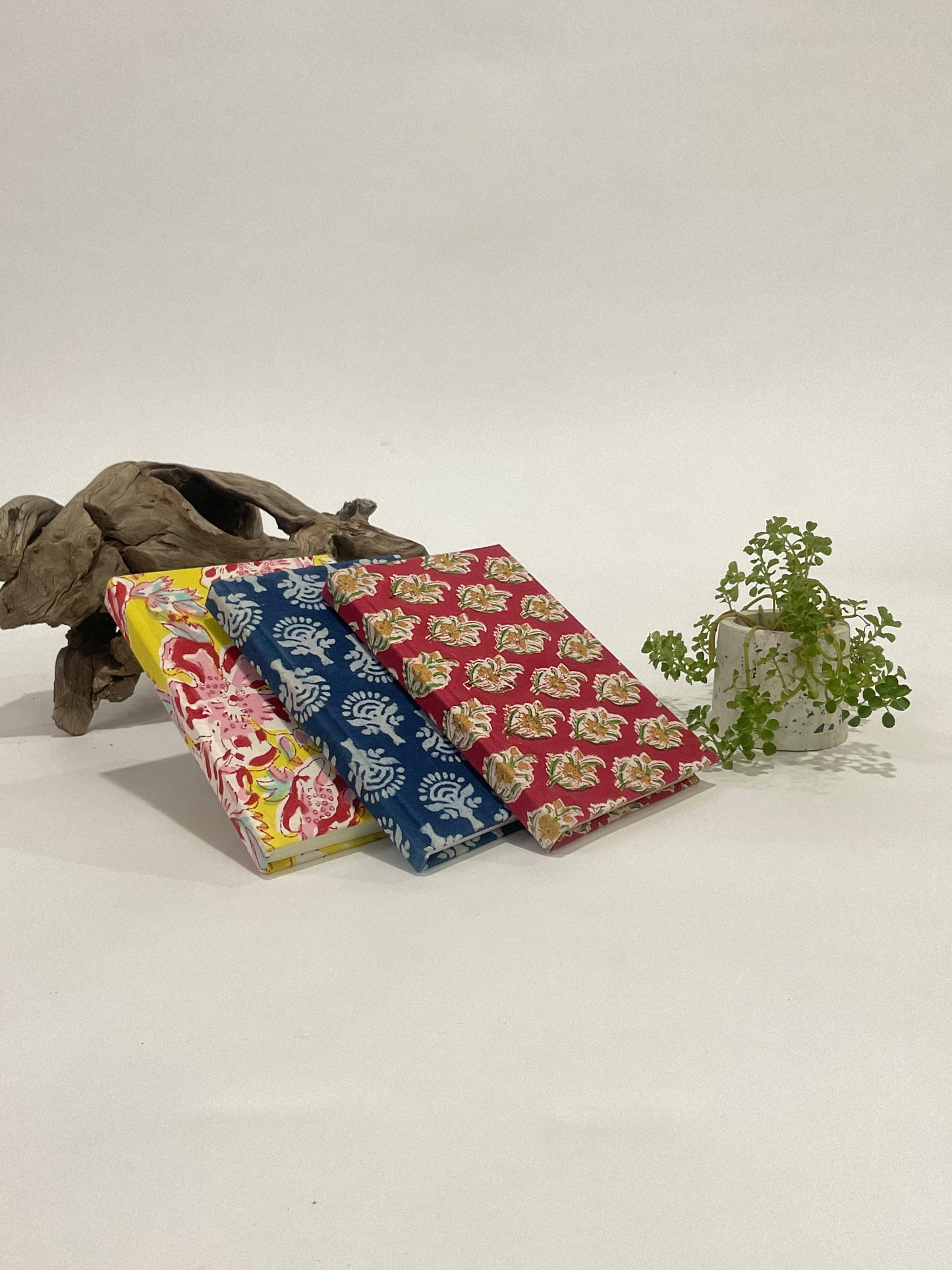 Block printed diary. 7inch x 5.1inch