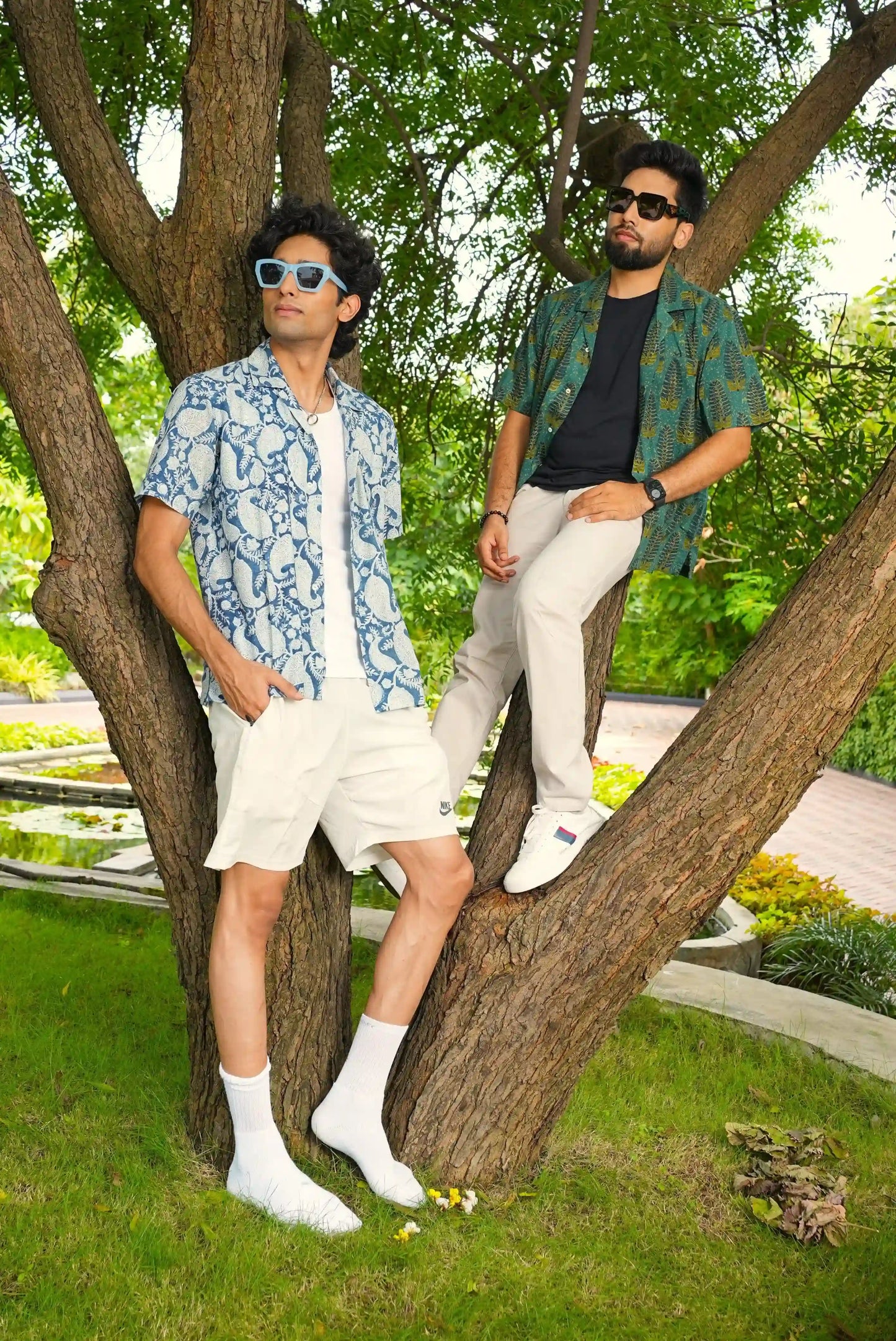 Patterned resort shirt