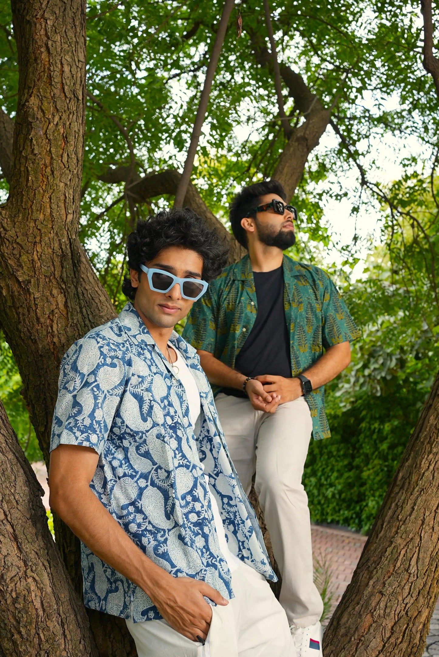 Patterned resort shirt