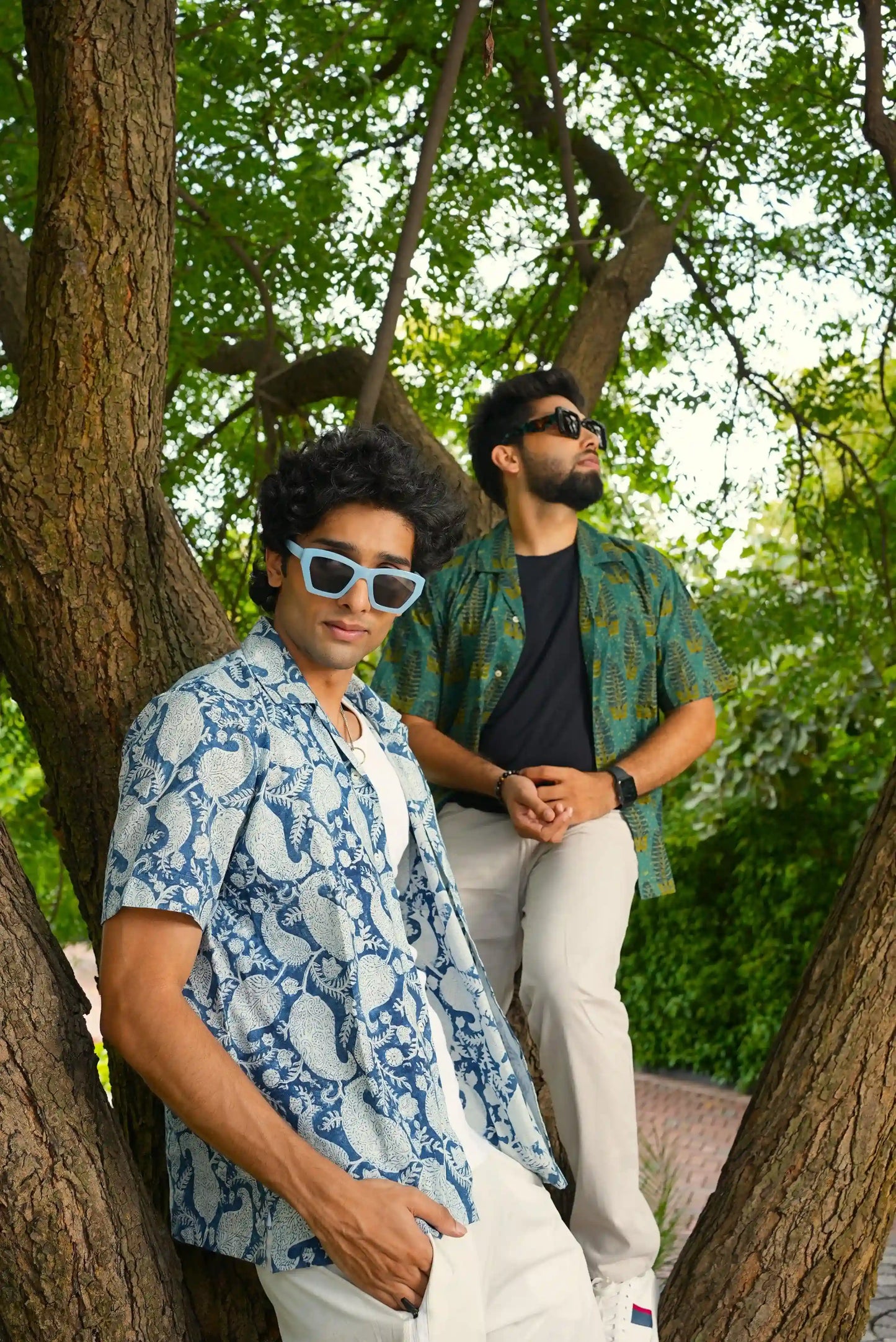 Patterned resort shirt