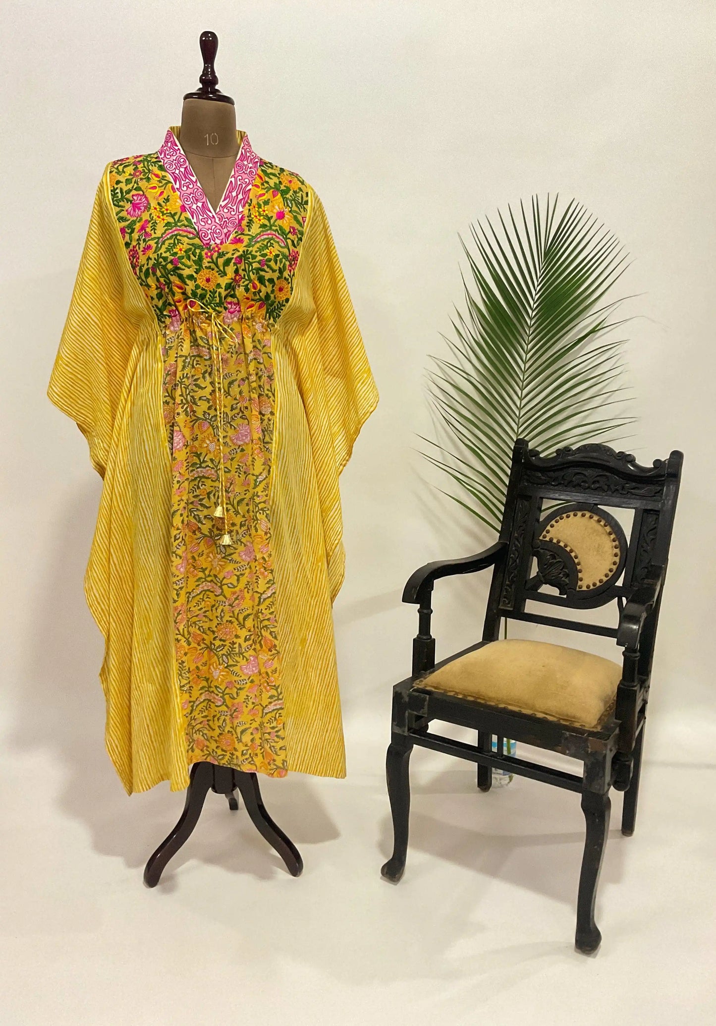 Embroidered Kaftan dress