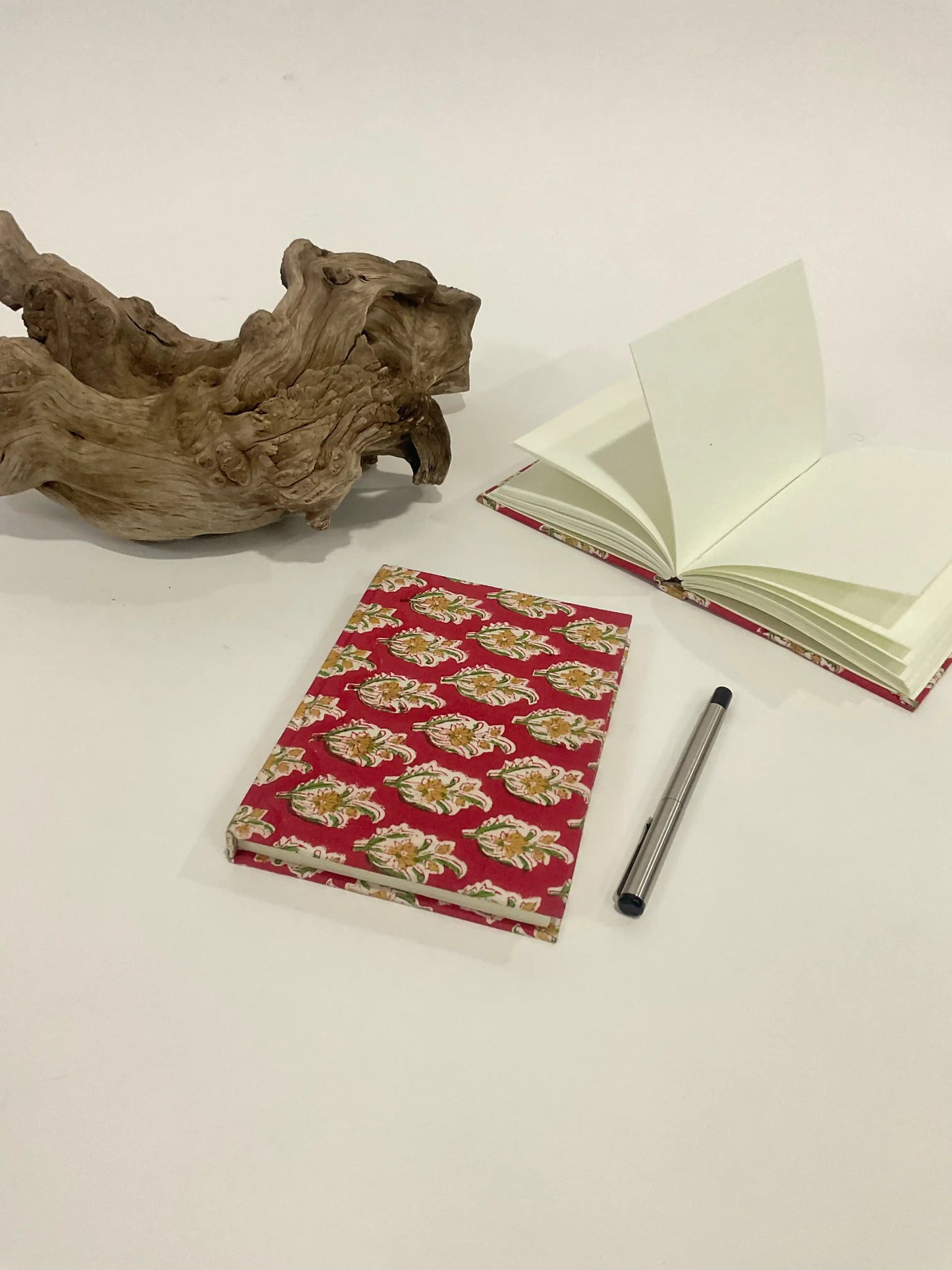 Block printed diary. 7inch x 5.1inch